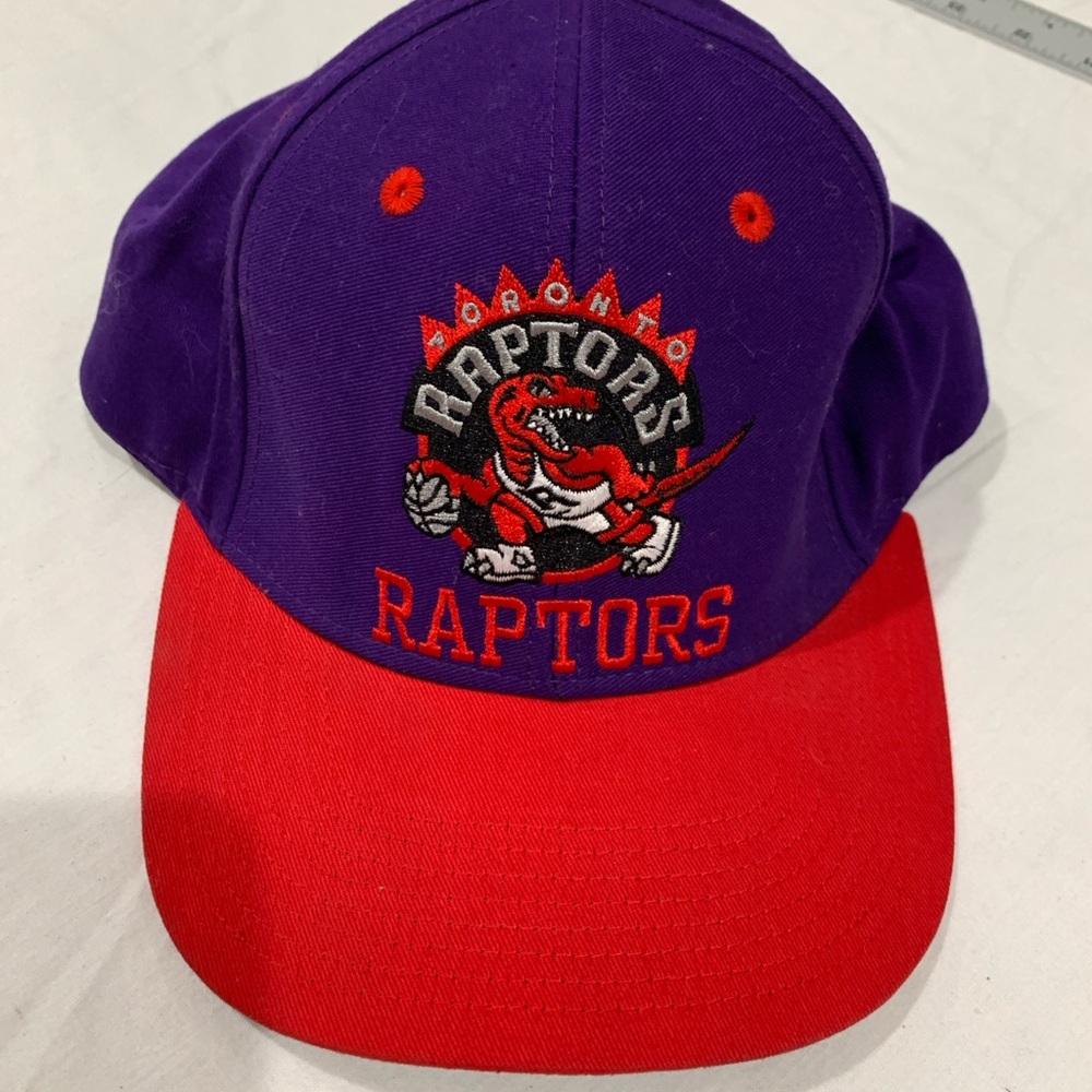 Adidas Vintage raptors nba Vince Carter Purple and Red Raptors Cap